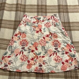 Floral A-line skirt